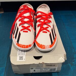 Adidas Kids X Speedportal Messi.3 Sneakers - Red, Black, and White size 4 new
